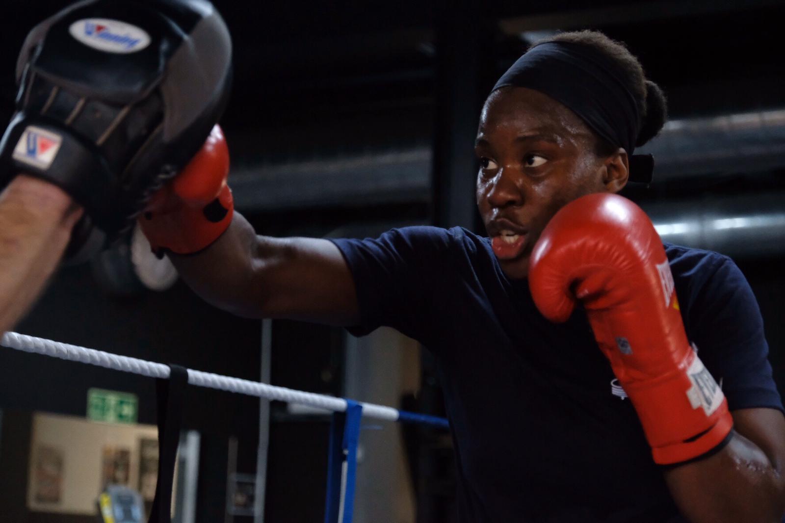 woman boxing
