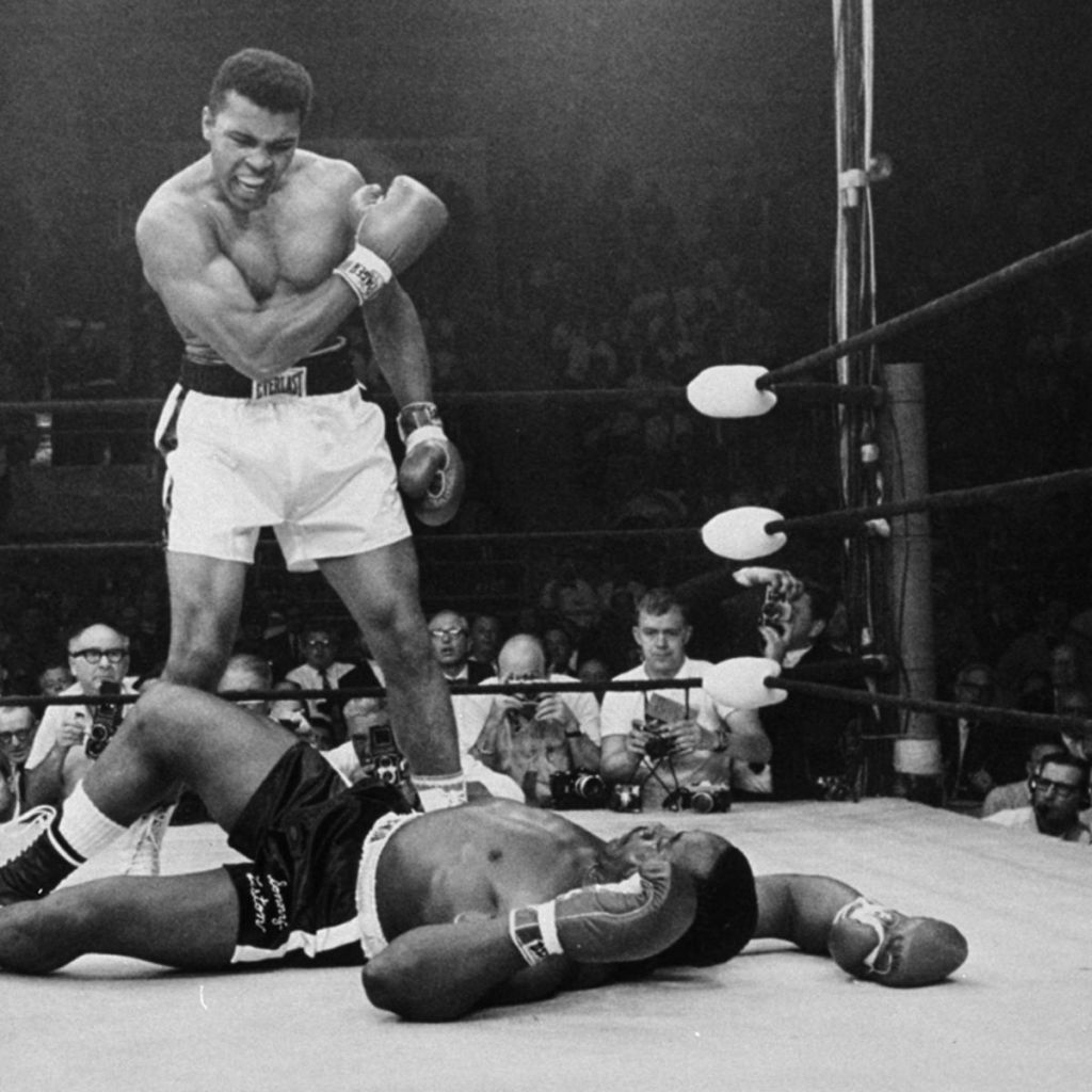 Muhammad Ali in boxing fight